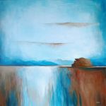 Pejzaż-obraz akrylowy formatu 60x60 cm.  - 