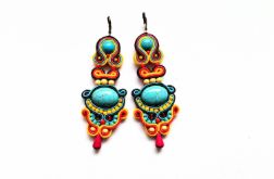 Montezuma Blue kolczyki sutasz
