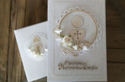Kartka i pudełko na komunię 10x15