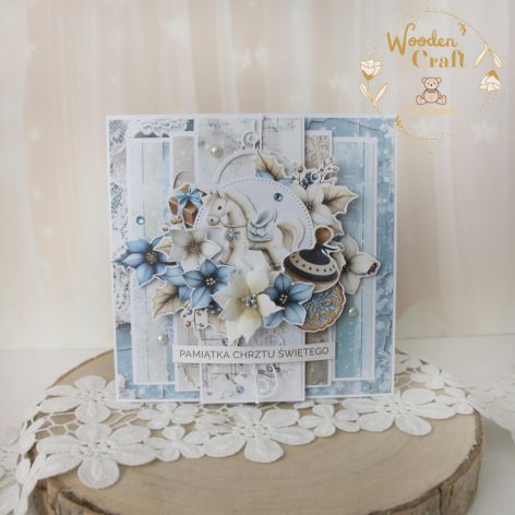 Kartka na chrzest chłopca "JolySeason2"GOTOWA