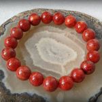 Kolekcja "bransoletki na bogato" - Nr 458 - bransoletka z czerwonego korala