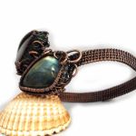 Regulowana bransoletka z labradorytami - regulowana bransoletka z labradorytem