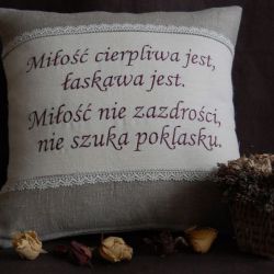 Poduszka "Rustykalna miłość"