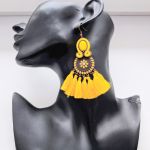 Yellow kolczyki sutaszowe - 
