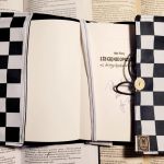 Etui na książkę: szachownica - 