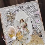 Świąteczny anioł vintage III - Anioł - detal I