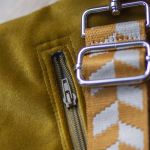 Kopertówka welurowa handmade ważki – unikatowa torebka crosserka - 