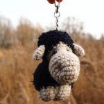 Czarna owca - brelok, zawieszka do torebki - 