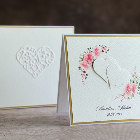 Kartka ślubna z pudełkiem i kopertą, WP54