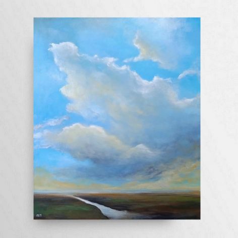 Pejzaż-obraz akrylowy formatu 60x50 cm .