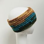 Kolorowa szeroka opaska na głowę - szeroka opaska na uszy