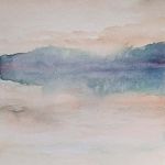 Pejzaż-dwie prace akwarelą - 