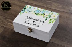 Skrzynka na prezent ślubny dla Pary Młodej Kw