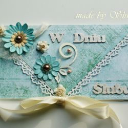 Kopertówka z okazji ślubu-  'lazurowe wybrzeże''