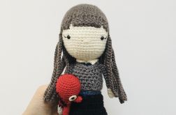 Lalka szydełkowa z laleczką voodoo handmade