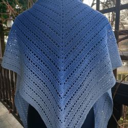 Chusta cieniowana niebieska