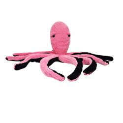 Maskotka Ośmiornica Handmade Różowa 63 cm – Szydełkowa Przytulanka