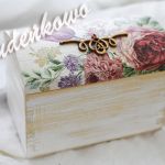 KUFEREK Różany - decoupage - róża 2