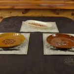 Podkładki na stół "Żakardowe inspiracje" - Podkładki z zastawą