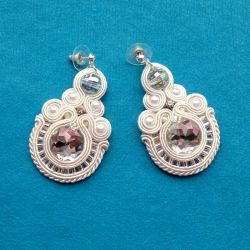 Kolczyki Ecru & Kryształy 