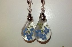 Na pamięć - kolczyki z żywicy i srebra