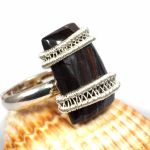 Kwarc Srebrny pierścionek z tygrysim okiem - srebrny pierścionek z tygrysim okiem