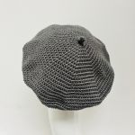 Klasyczny szary beret francuski z antenką - klasyczny beret