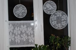 W moim oknie wiosna - zestaw dekoracyjny na okno, rękodzieło na szydełku