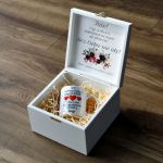 Skrzynka z prośbą o poprowadzenie do ołtarza - prezent dla Taty Panny Młodej, prośba o prowadzenie do ołtarza, wyjątkowy dodatek ślubny, pamiątka weselna.