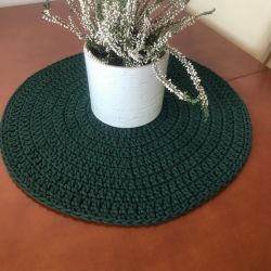 Podkładka na stół,średnica 30cm,pod talerz z sznurka.