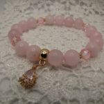 Bransoletka z różowym kwarcem 02 - 