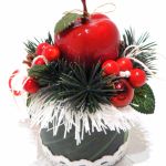 Stroik dekoracja Boże Narodzenie Jabłuszko - Stroik świąteczny