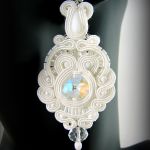 Kolczyki sutasz soutache ŚLUB ŚLUBNE - 