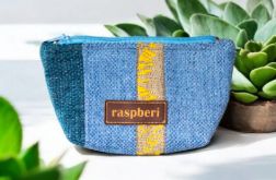 Niebieska patchworkowa kosmetyczka MINI