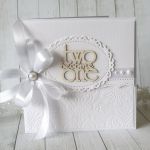 Ślubna elegancja - kartka w kopercie - na biało1b