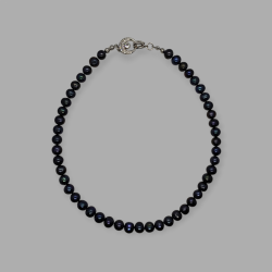 Naszyjnik z czarnych pereł "Midnight Głów"