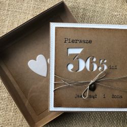 044,kartka na pierwszą rocznicę ślubu.