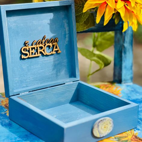 Kuferek dla miłośnika sztuki, Van Gogh, prezent, na biżuterię, cytat