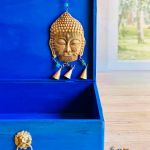 Kufer boho na biżuterię, mandala, złote dodatki, prezent - 