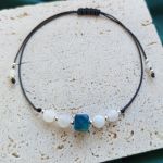 "Nina" - bransoletka z naturalnymi kamieniami. - subtelna elegancja