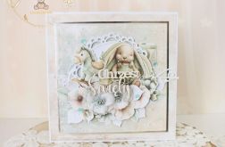 Kartka na chrzest z króliczkiem "Baby Bunny 2"