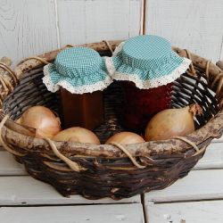 Zielony kapturek - małe kapturki na słoiki 