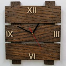 Zegar ścienny drewniany tablica c. rzymskie