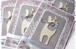 Kartka świąteczna z reniferem