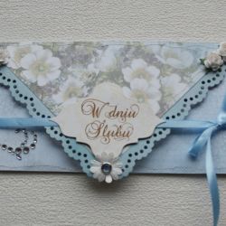 Kopertówka z okazji ślubu ' różany świt'' 