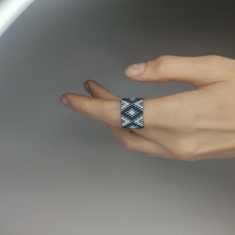 Pierścionek z koralików_1