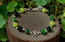 Zielona bransoletka z zapięciem