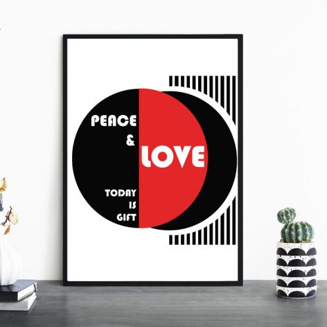 Plakat Peace&Love