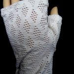 Rękawiczki białe koronka - 