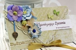 Kartka uniwersalna- letni ogród